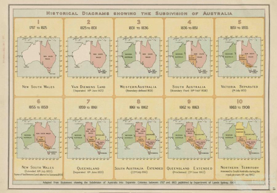 Visual History Of Australia's Territorial Evolution. For Information ...